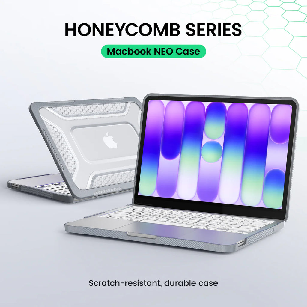 MacBook Neo 13-inch Honeycomb Protection Case with Lightweight Design